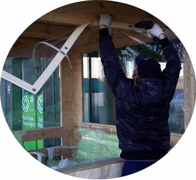 При заказе мягких окон «под ключ» скидка 15% на монтаж!